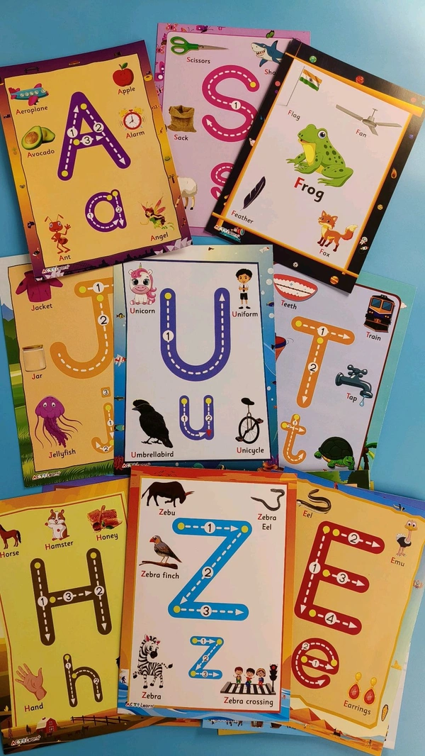 ActiLearn Number And Alphabet Flash Cards 1.5+ Years Kids Activity Learning