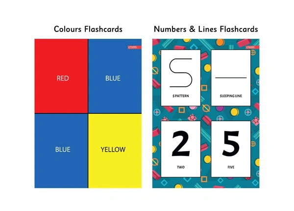 ActiLearn Colors, Numbers And Lines Flash Card For 2+ Years Kids