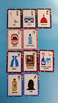 Quiz,Good Habits,Thigs That Go Together Flash Cards For 3+ Years Kids