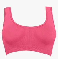 Sports Air Bra One Size Non Padded | Cotton lycra 485 - White, One Size
