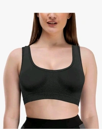 Sports Air Bra One Size Non Padded | Cotton lycra 485 - Beige, One Size