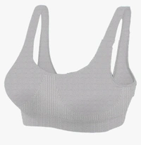 Sports Air Bra One Size Non Padded | Cotton lycra 485 - Brown, One Size