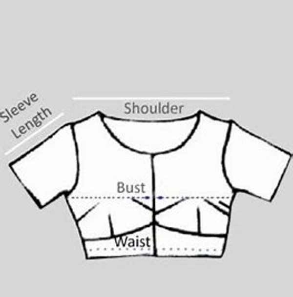 Ruthvi Ethnics Ajarkh Readymade Blouse RE230021 - FS, Black