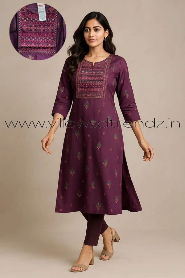 Avaasa Kurthis AV240013 - Dark Lavender, S