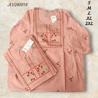 Avaasa Kurthis AV240014 - Peach Orange, S