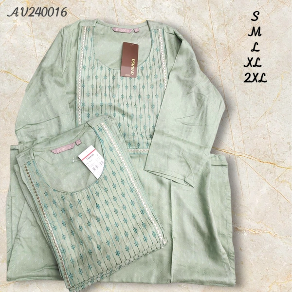 Avaasa Kurthis AV240016 - Light Blue, 2XL