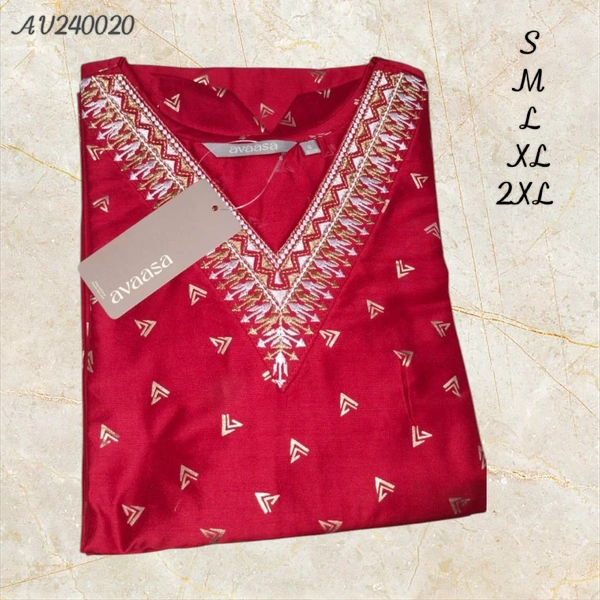 Avaasa Kurthis AV240020 - Red, L