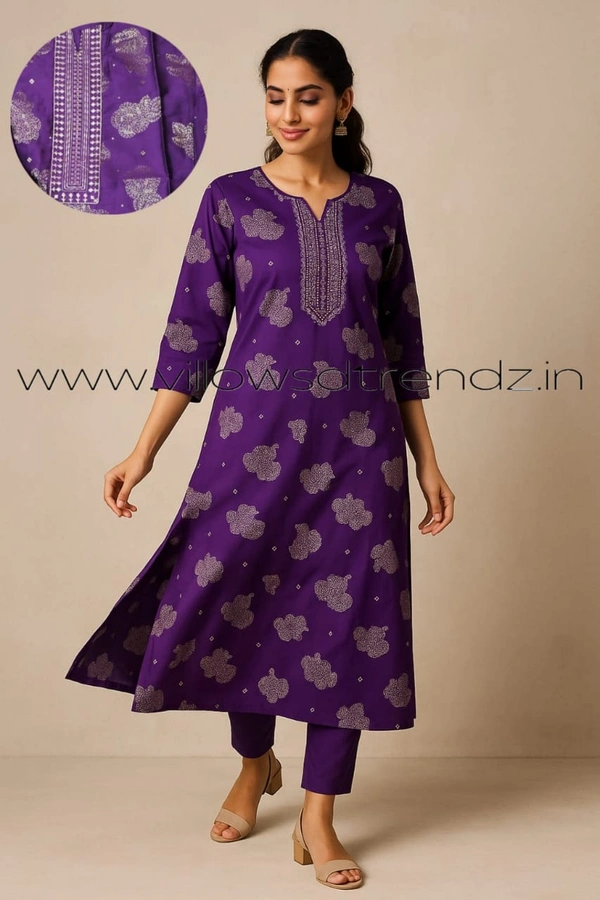 Avaasa Kurthis AV240020 - Purple, XL