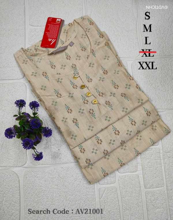 Avaasa Kurtis AV21001 - Half Sandel, S