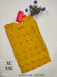 Avaasa Kurtis AV210011 - Yeallow, 2XL