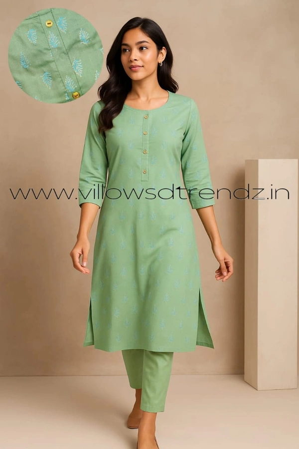Avaasa Kurtis AV21002 - Peach Green, S