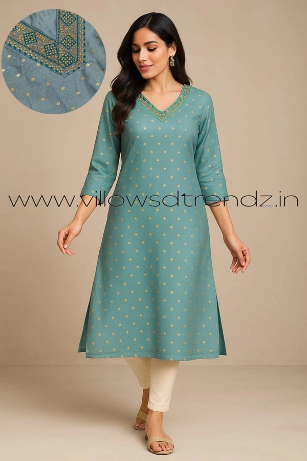 Avaasa Kurtis AV21004 - Blue, XL