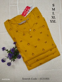 Avaasa Kurtis AV21005 - Mustered Yellow, S