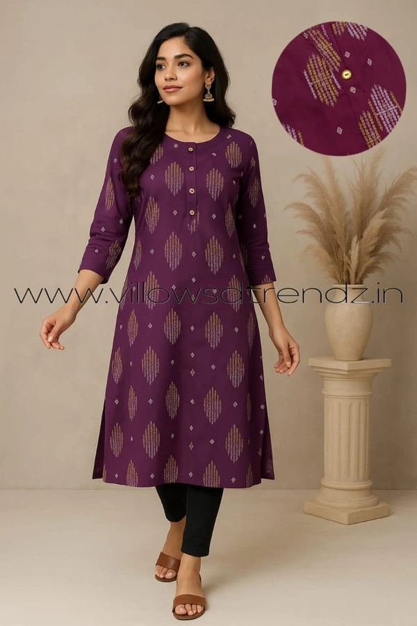 Avaasa Kurtis AV21009 - Beetroot Pink, 2XL