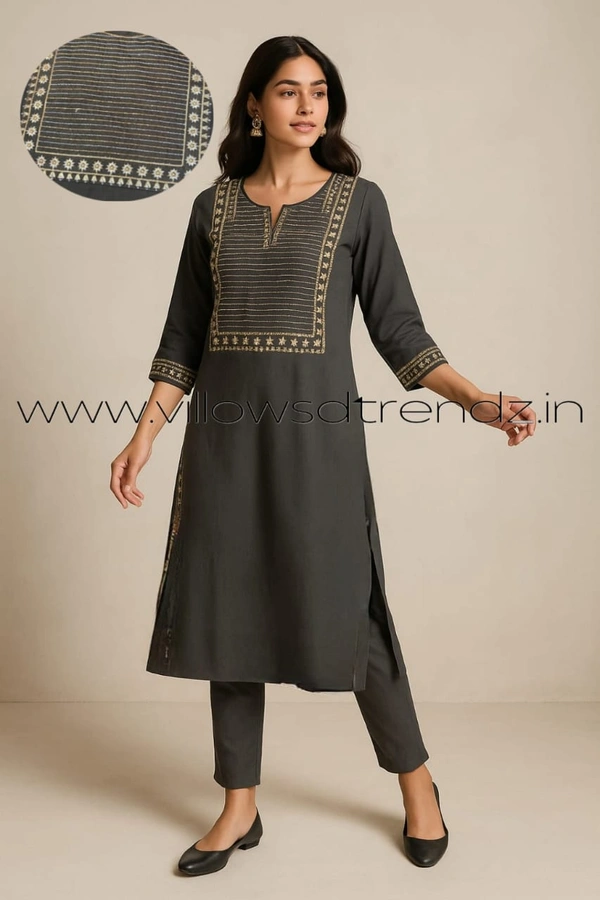 Avaasa Kurtis AV493 - Dark Grey, L