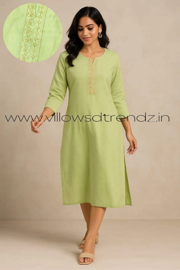 Avaasa Kurtis AV502 - Peach Green, M
