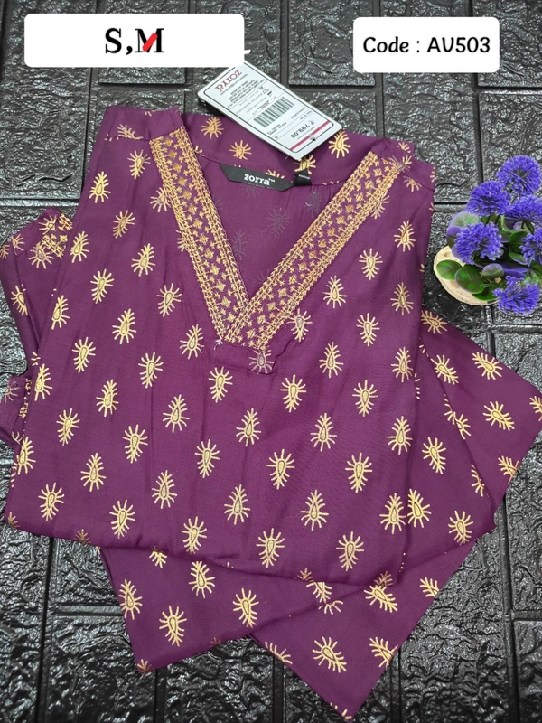 Avaasa Kurtis AV503 - Purple, S