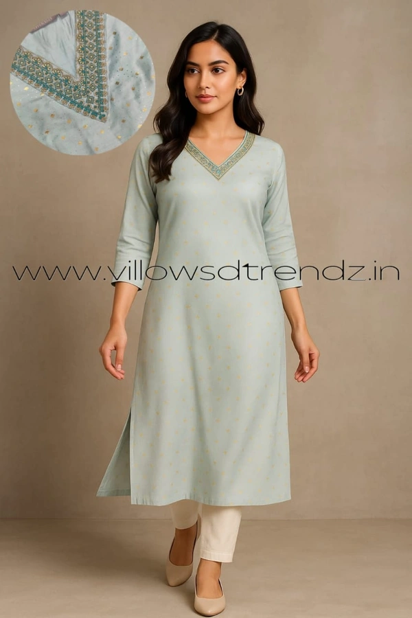 Avaasa Kurtis AV51006 - Peach Blue, S