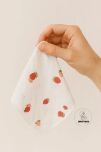 Smurf Finds Baby Muslin Burp Cloth| wipe cloth|kerchief | SMKF2901 - 17 cm x 20 cm size, Assorted