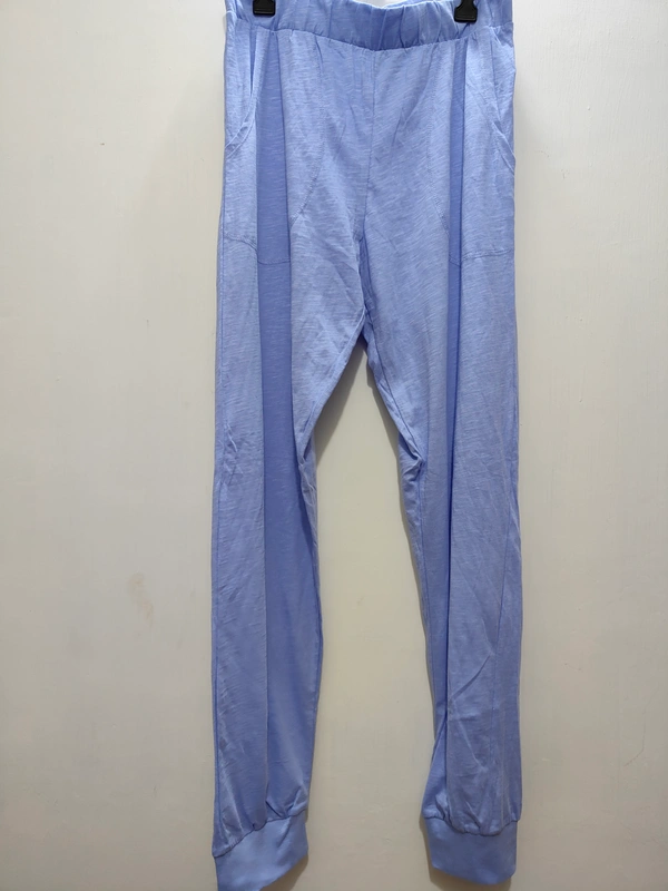 Jadea Blue pant with ankle cuff - Blue, L