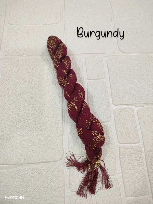 VDT Chakri Foil Printed Georgette Duppata FD1430 - FS, Burgundy