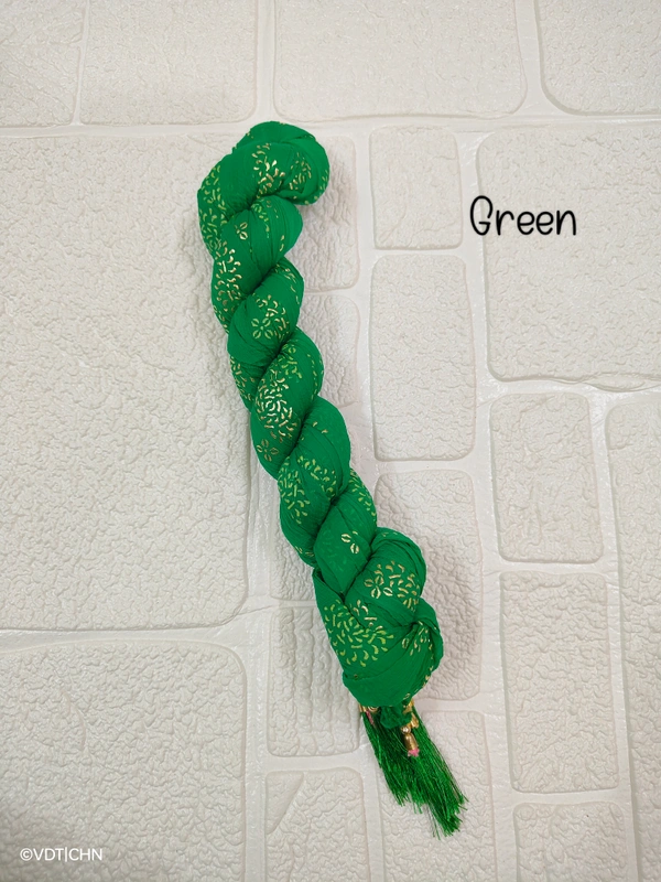 VDT Chakri Foil Printed Georgette Duppata FD1430 - FS, Green