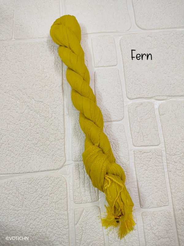 VDT Chakri Foil Printed Georgette Duppata FD1430 - FS, Fern