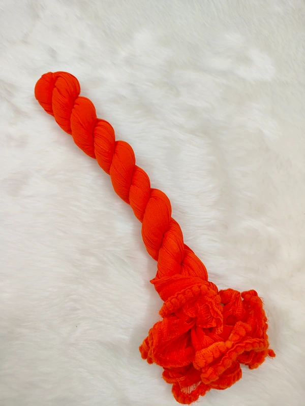 VDT Chiffon Nazim Georgette Duppata GS1370 (Pack of 1 pc) - Deep Red, FS