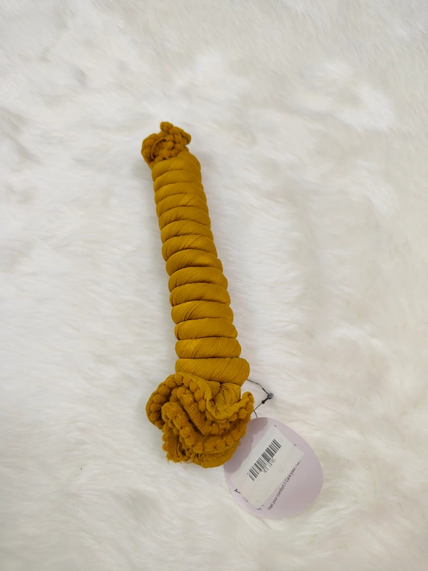 VDT Chiffon Nazim Georgette Duppata GS1370 (Pack of 1 pc) - Dark Musturd Yellow, FS