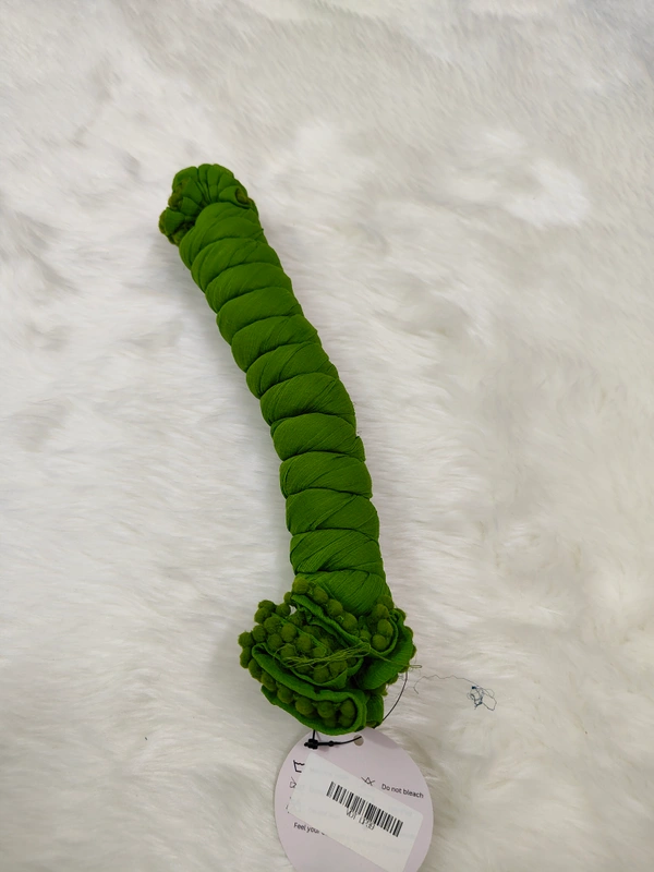 VDT Chiffon Nazim Georgette Duppata GS1370 (Pack of 1 pc) - Mehandi Green, FS