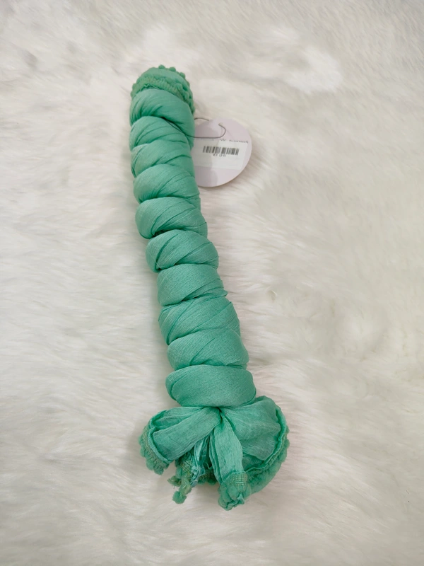 VDT Chiffon Nazim Georgette Duppata GS1370 (Pack of 1 pc) - Pista Green, FS