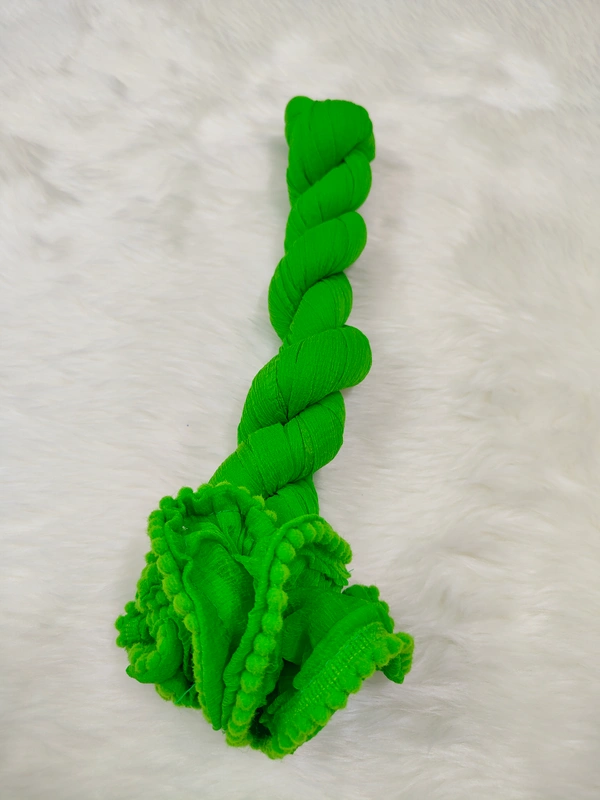 VDT Chiffon Nazim Georgette Duppata GS1370 (Pack of 1 pc) - Green, FS