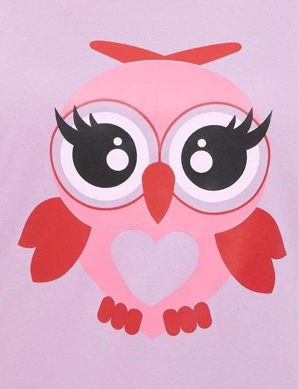 CLOVIA Cotton Knee Length Nightdress | Purple | LP13001 - L, Purple