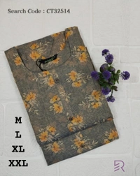 Ruthvi Ethnics Crush Tissue Kurta CT32514 - Ash, XL