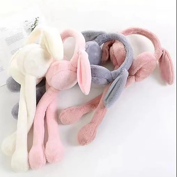 Prini's First Touch Fuzzy Earmuffs with Sound|Pack of 1| Soft and Fluffy|Baby pink |EC11503 - Free, Baby pink
