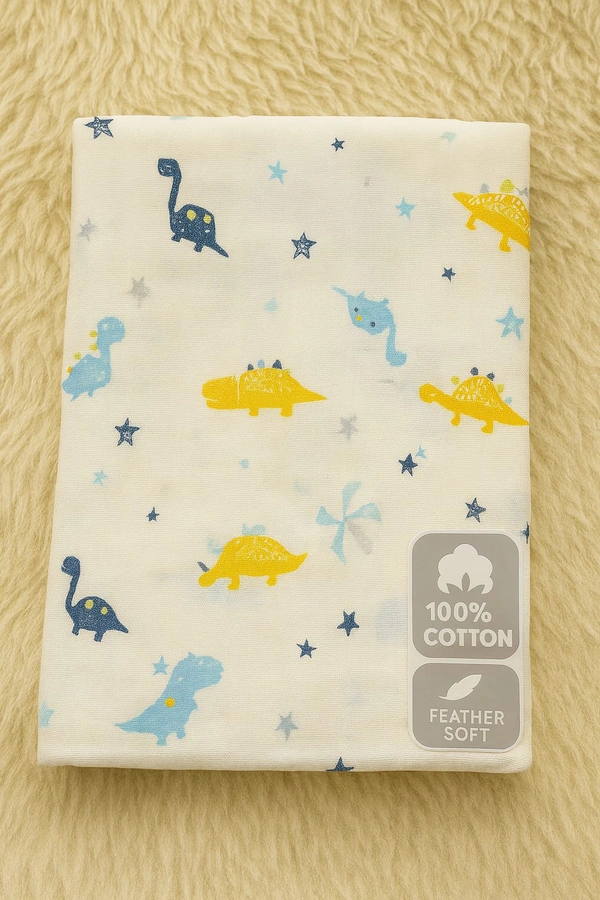 Villows Imported Muslin towel| Swadle |Brethable |Pack Contains 1 Towel| 110 x 110 cm| BT18003 - 110 x 110 cm, White