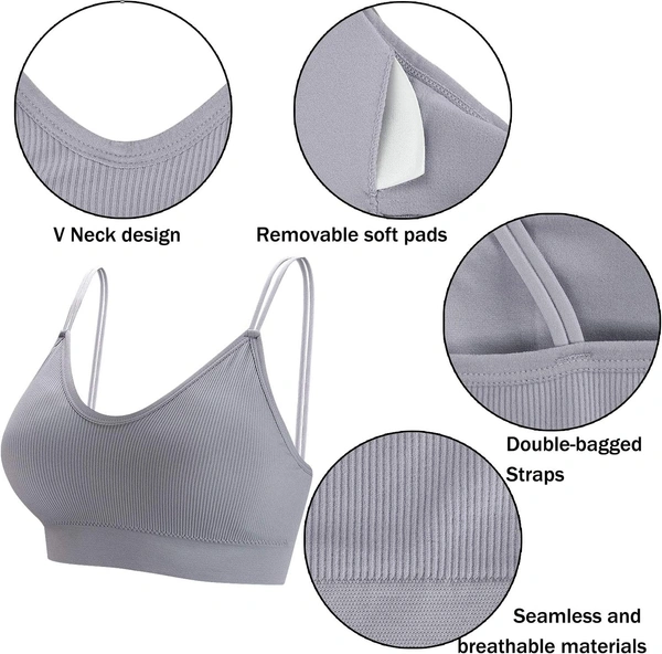 Villows Imported Women's Bra Removable Pad 0000016 - Black, One Size