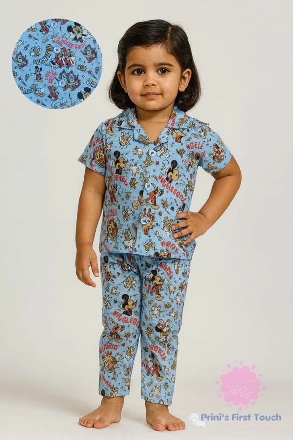 Disney Kids Pyjama | Blue  | KPY18603 - 3-4 Year, Blue