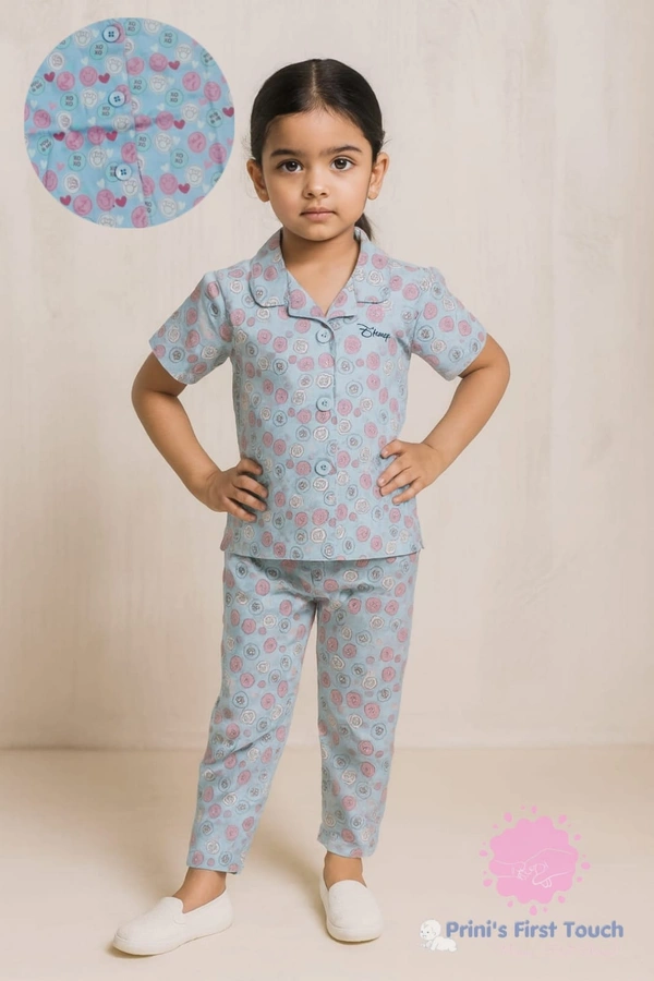Disney Kids Pyjama | Sky blue  | KPY18605 - 3-4 Year, Sky blue