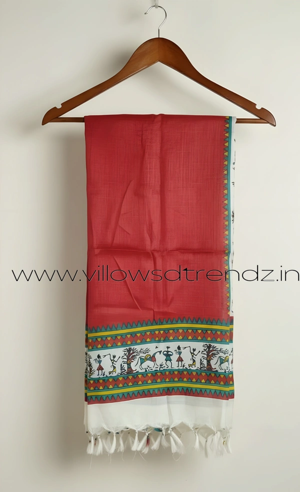 Ruthvi Ethnics Kurti Set With Designer Neck Pattern|Raw Silk Kurti with Pant and khadi Cotton Silk Shawl|Black | RS58004 - XL, Black