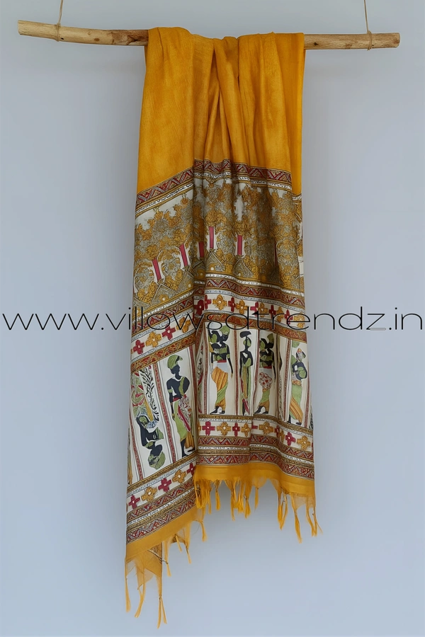 Ruthvi Ethnics Kurti Set With Designer Neck Pattern|Raw Silk Kurti with Pant and khadi Cotton Silk Shawl|Onion Pink | RS580010 - 2XL, Onion Pink