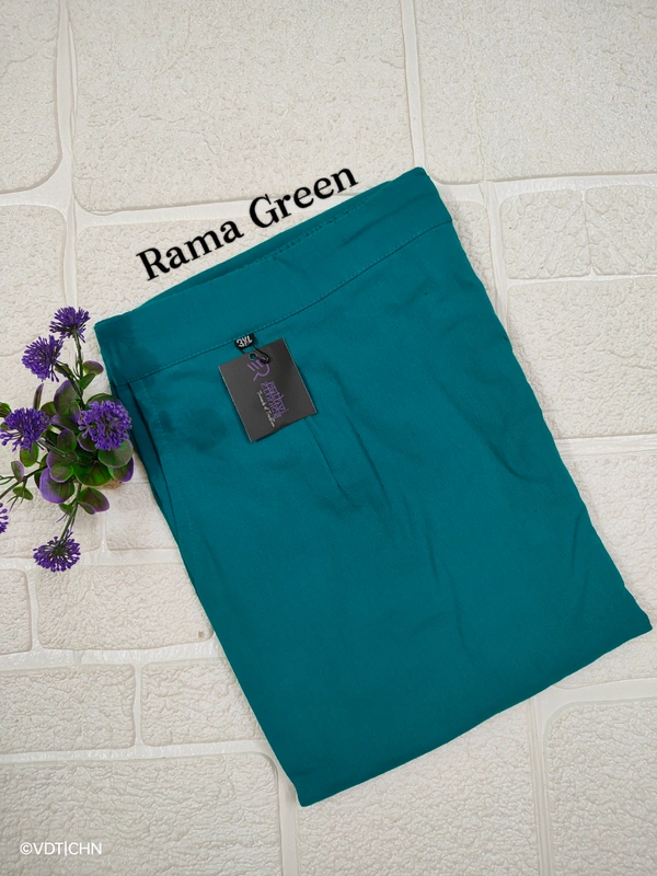 Ruthvi Ethnics Linen Cotton Kurti Pants KP23225302 - 4XL, Rama Green
