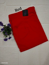 Ruthvi Ethnics Linen Cotton Kurti Pants KP23225307 - M, Red