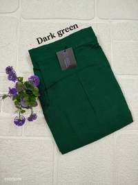 Ruthvi Ethnics Linen Cotton Kurti Pants KP23225308 - 5XL, Dark Green