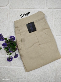 Ruthvi Ethnics Linen Cotton Kurti Pants KP23225310 - 5XL, Beige