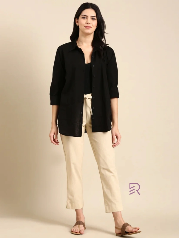 Ruthvi Ethnics Linen Cotton Kurti Pants KP23225310 - XL, Beige