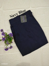 Ruthvi Ethnics Linen Cotton Kurti Pants KP23225313 - 4XL, Navy Blue