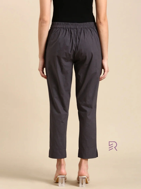 Ruthvi Ethnics Linen Cotton Kurti Pants KP23225315 - 2XL, Light Grey