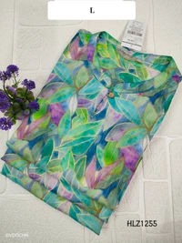 Hanshita Linen Zari Kurti HLZ1255 - Multi Green, L