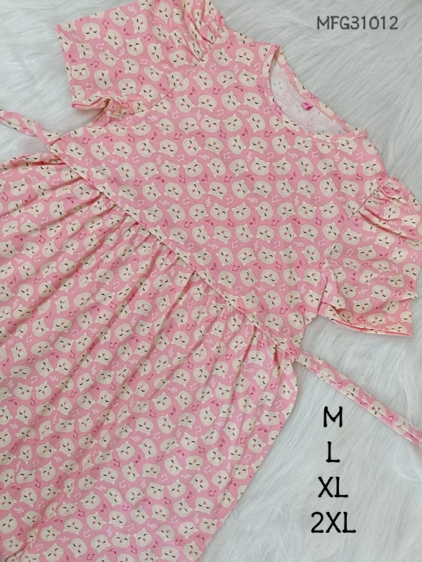 Smurf Finds Maternity Feeding Lounge Wear MFG31012 - Pink, 2XL